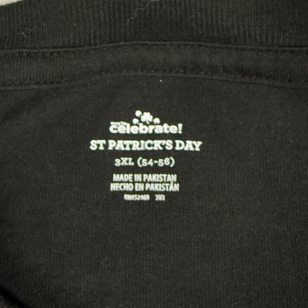 Way To Celebrate 3XL T-Shirt Mens Black St Patricks Day Ireland Forever Celtic - Picture 2 of 8